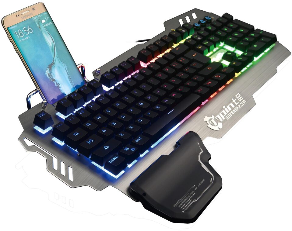 Super cool metal keyboard wire mixed light mechanical