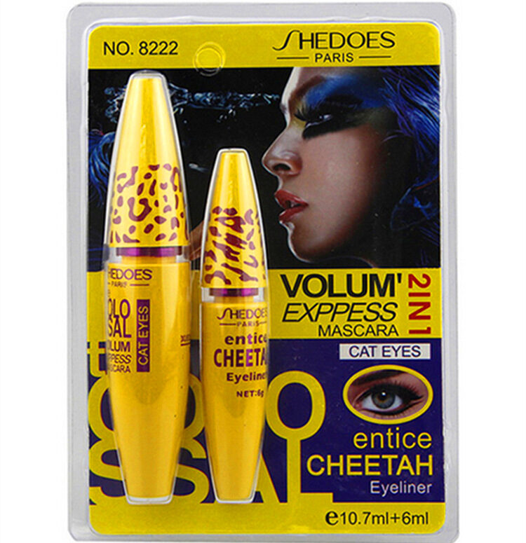 Growth Mascara Leopard-shaped Yellow Tube Thick Curling Waterproof