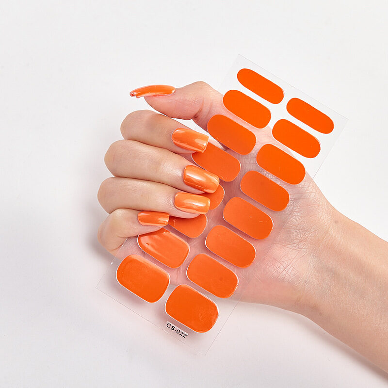 Nailart Sticker Pure Solid Color Self Adhesive Nail