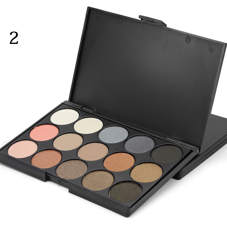 15 color eyeshadow earth eye shadow smoky E15