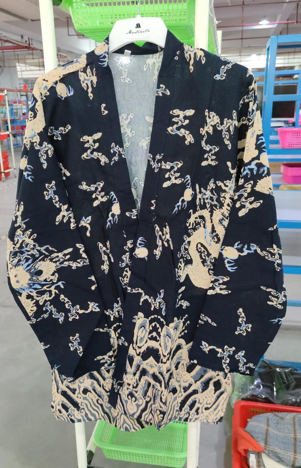 New autumn windbreaker men's long section Korean version