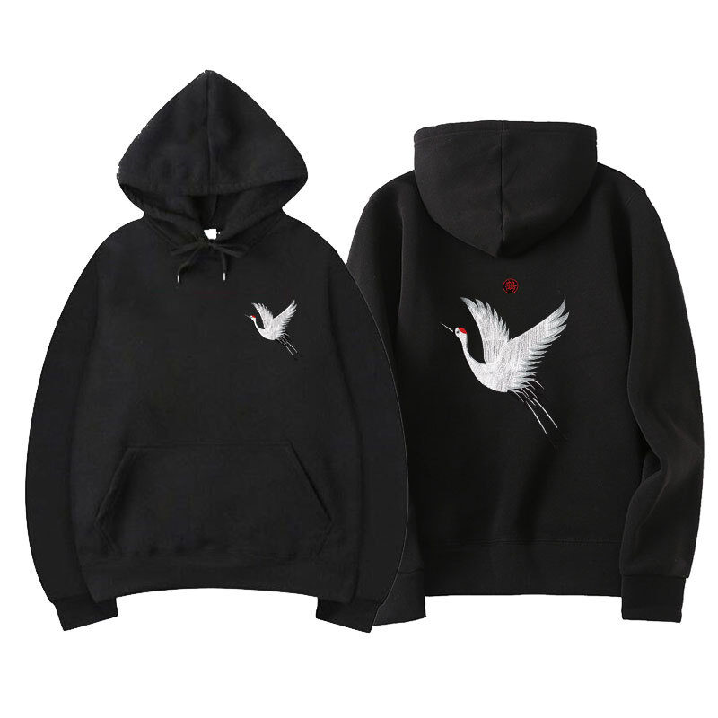 Hip Hop Hoodie Embroidered