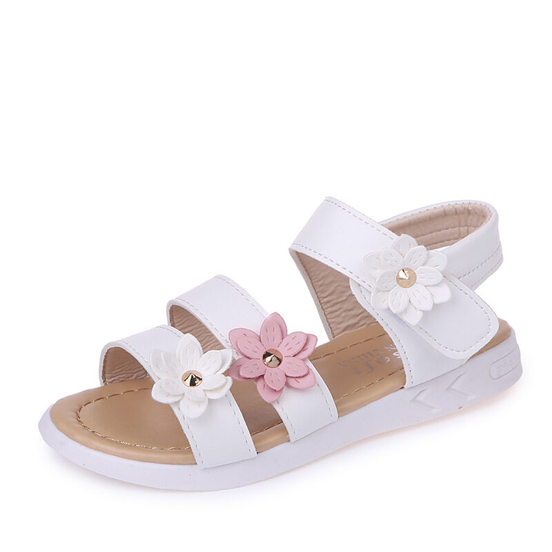 Children's Sandals Flower Princess Shoes Roman Baby