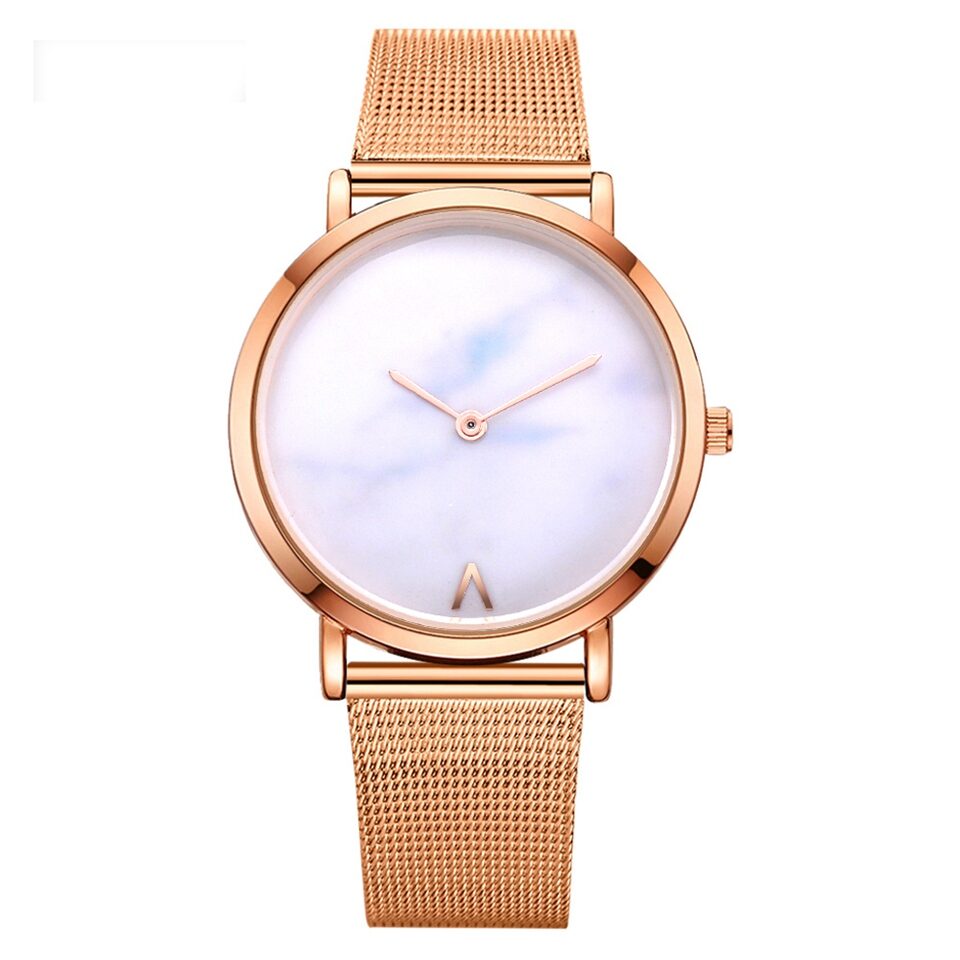 Vansvar fashion brand silver and gold mesh band