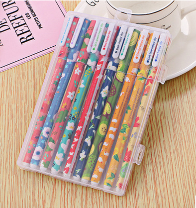 10 Pcs Pack Colored Gel Pen Ink Promotional