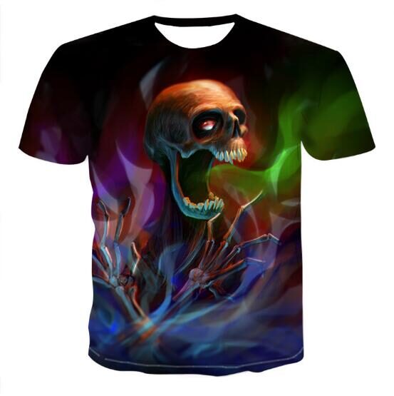 Mens Skull T shirts 3D t-