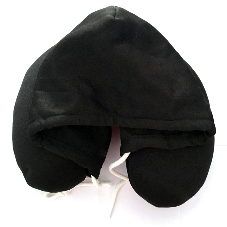 Travel Hooded U-Shaped Pillow Cushion Car Office Airplane