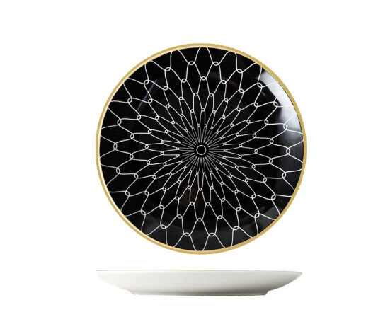 8-inch Nordic Style Geometric Series Ceramic Breakfast Plate