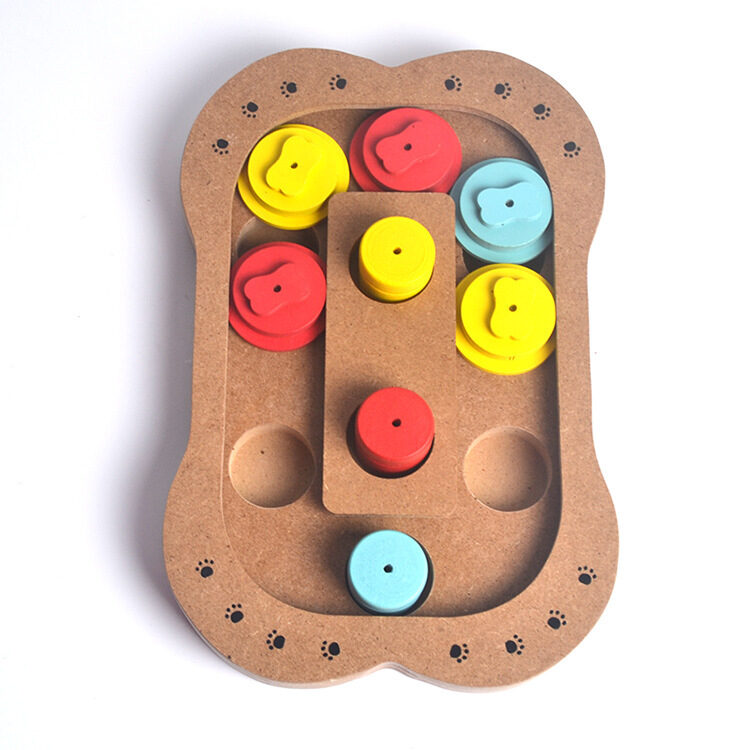 puzzle toy new wooden play feeding multi-functional pet