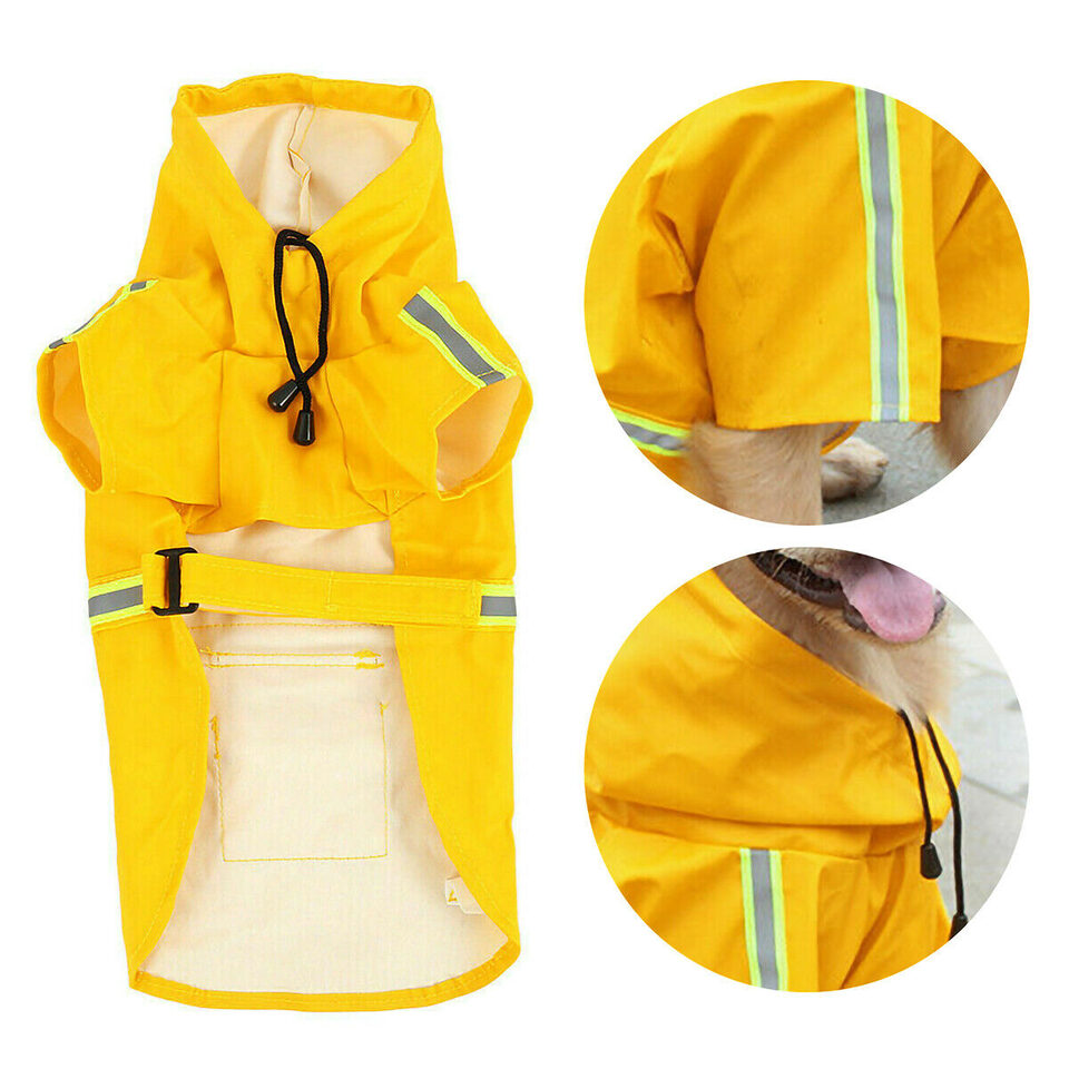 Hooded Slicker Dachshund Doggy Dog Poncho With Leash