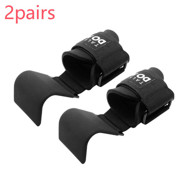 Weight Lifting Hook Grips Padded With Wrist Wraps