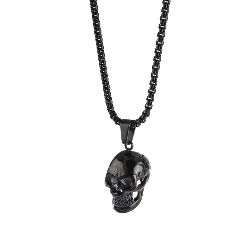 Halloween Skull Necklace Personality Punk Men Fashion Titanium