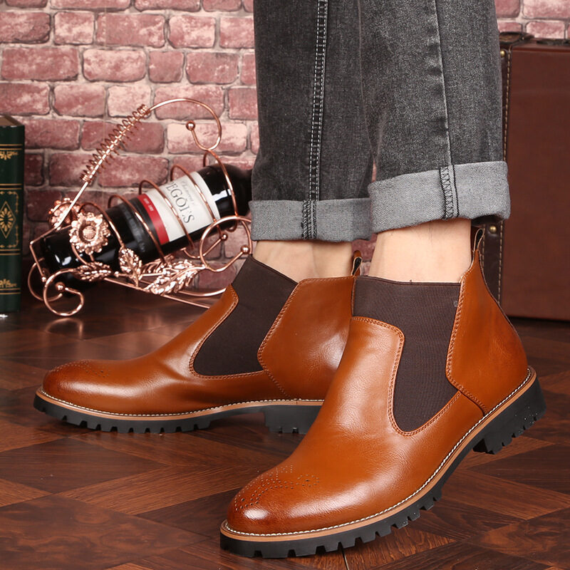 Brock Leather Boots Men Shoes Martin
