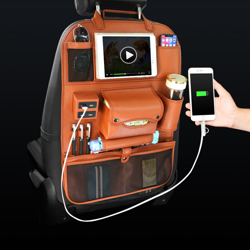 Car backrest storage bag seat multifunctional