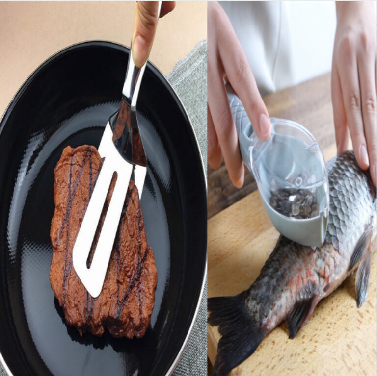 Stainless Steel Barbecue Tong Fried Steak Shovel Fish