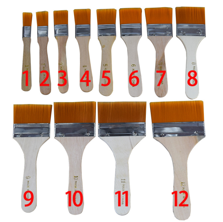 Nylon board brush home improvement paint wooden handle
