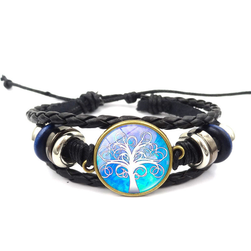 Tree of Life Bracelet Handmade Jewelry Multilayer Braided