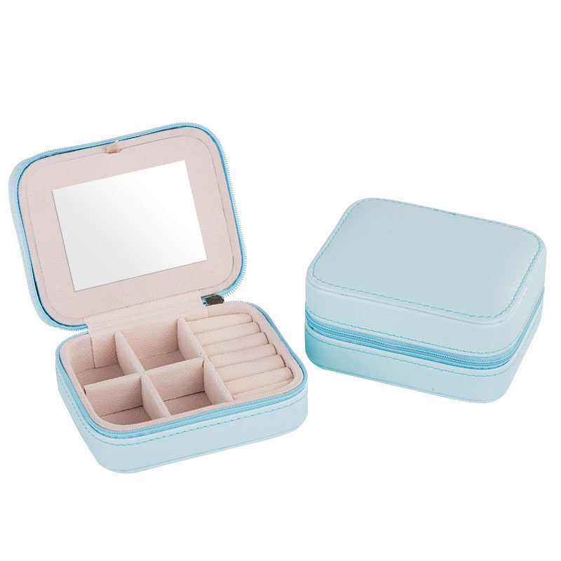 Women's Mini Earrings Rings Jewelry Box Useful Makeup