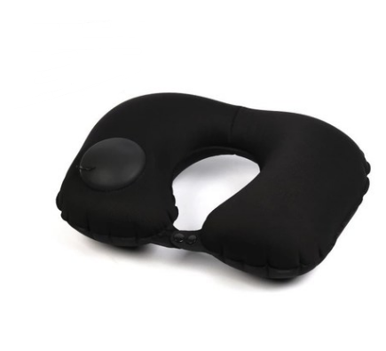 Portable U-Shape Inflatable Travel Pillow Car Head Rest