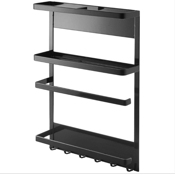 Refrigerator Rack Side Hanging Magnet Shelf Kitchen Storage
