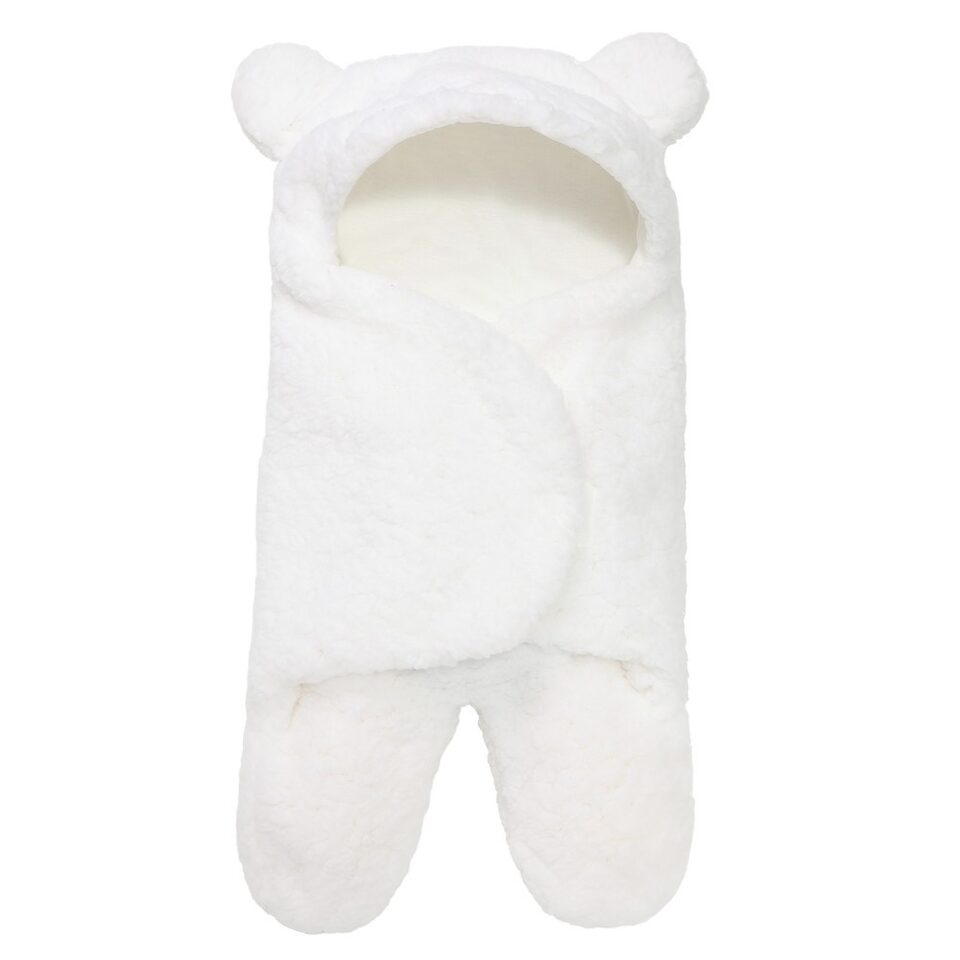 Lamb Plush Sleeping Bag Newborn Baby Swaddling Quilt