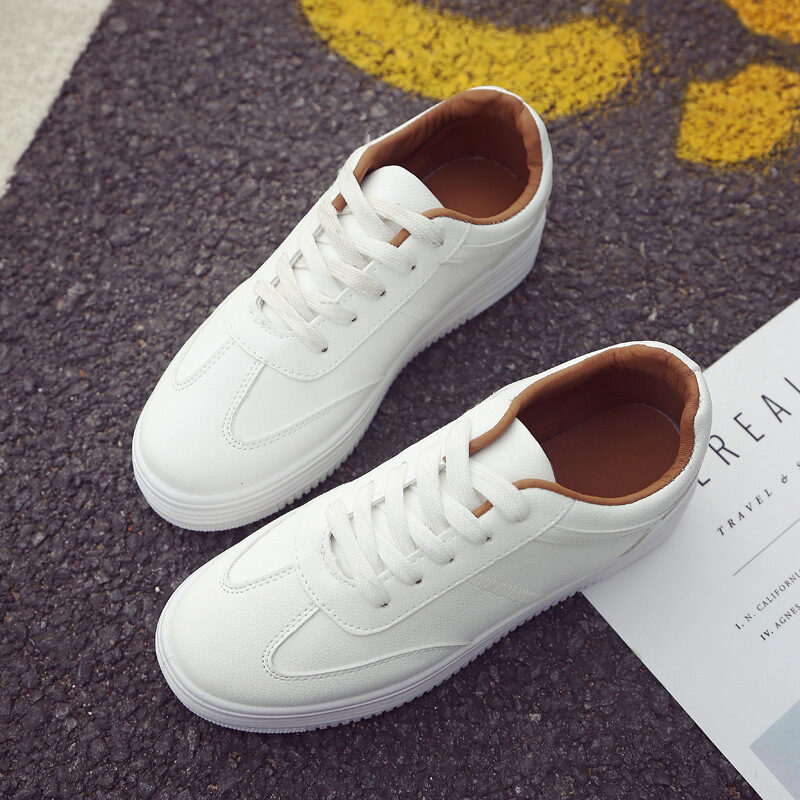 New Spring Thick White Shoes Casual Female Korean