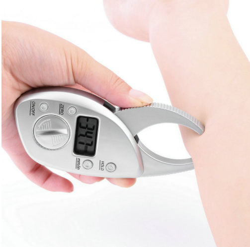 Digital Body Fat Caliper Skinfold LCD Display Analyzer