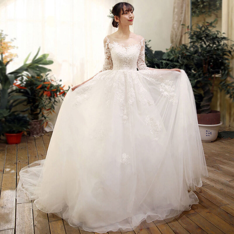 Wedding Dress Bride Lace Sleeves