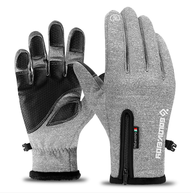 Motorcycle Gloves Moto Winter Thermal Fleece Lined Water