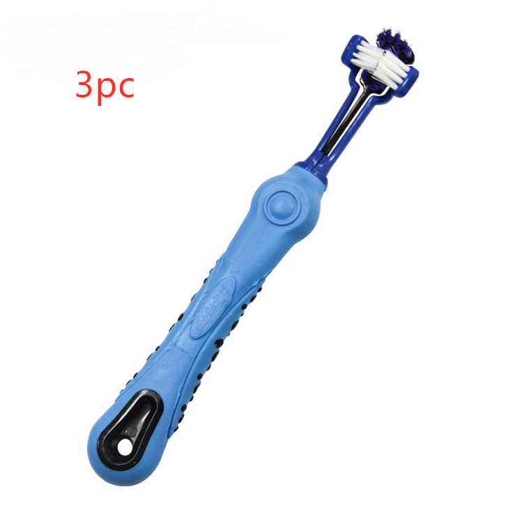 Three Sided Pet Toothbrush Dog Brush Bad Breath