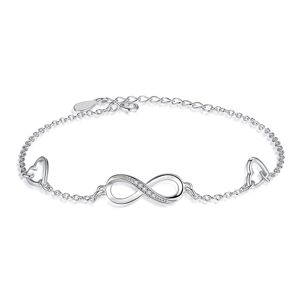 Infinite Love 925 Sterling Silver Bracelets For Women