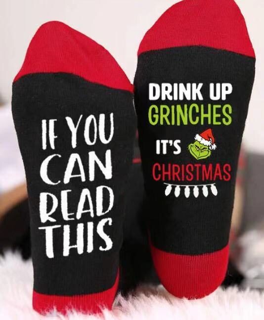 Christmas socks casual cotton
