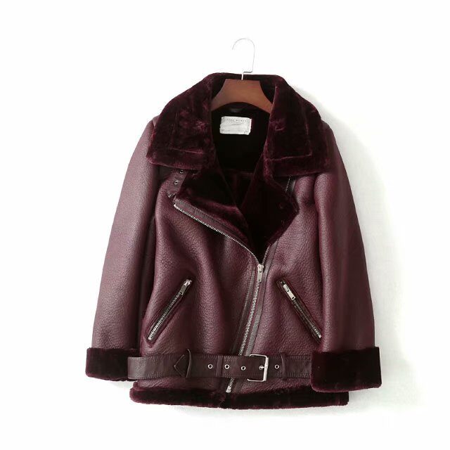Women's motorcycle jacket leather