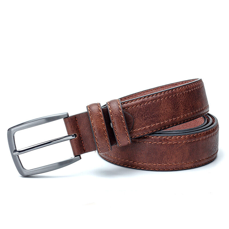 Men Vintage Belts For Jeans Luxury Split Leather