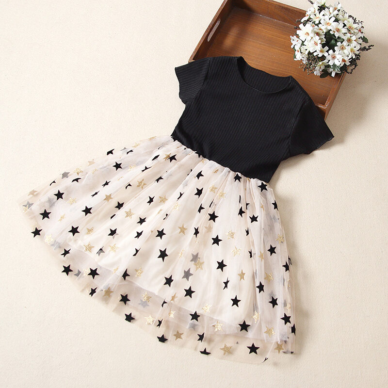 Dress summer girl foreign style baby short sleeve