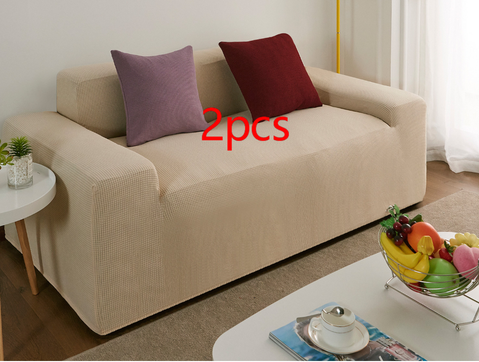 Waterproof Polar Fleece Solid Color Bomb Cover Sofa