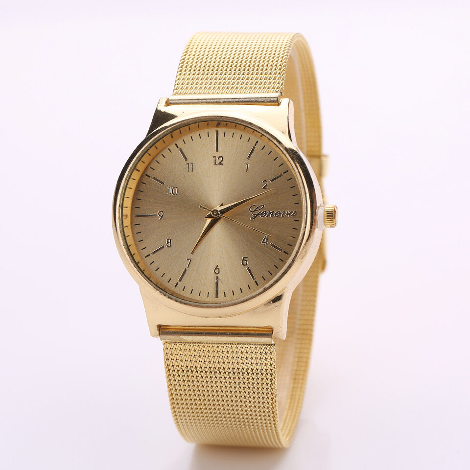 Watch the big sports fashion leisure belt gold