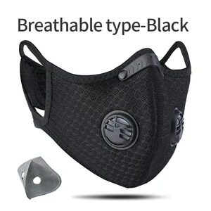 Black Adult Face-mask Training Fitness Bicycle Mask