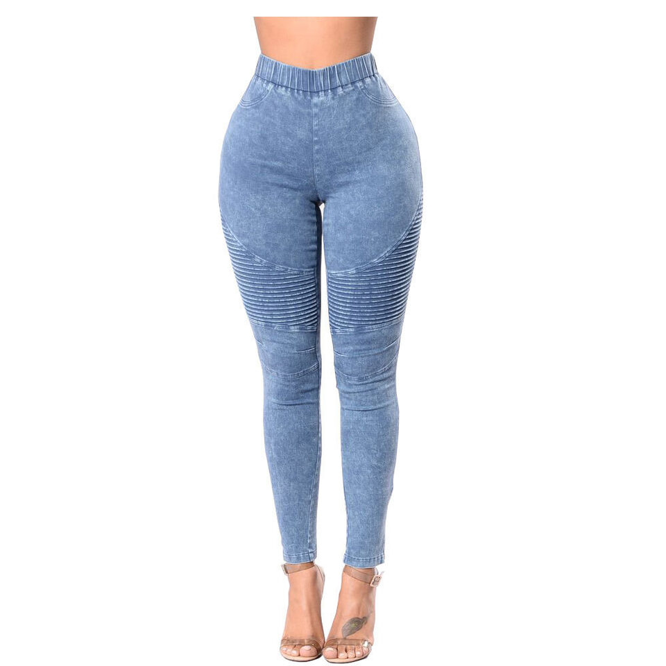 Creased Women'S High-Waisted Butt-Lifting Jeans