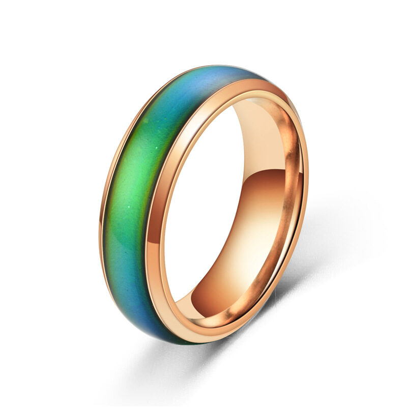 Color Changing Rings Stainless Steel Ring Mood Emotion