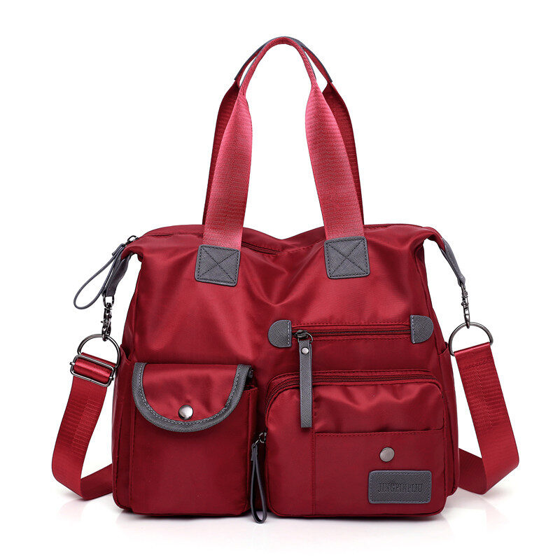 Large Capacity Multi-pocket Shoulder Bag For Women Nylon