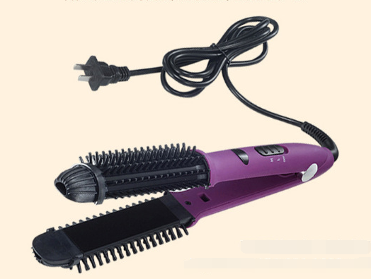 Hair curling stick dual-purpose straightener buckle curler electric
