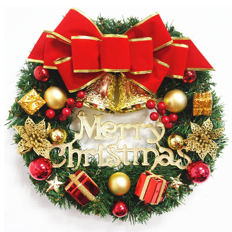 Christmas Wreath Clover Natural Pine Decorative Garland