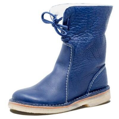 Women Snow Boots Woman Winter Fur Plush Lace