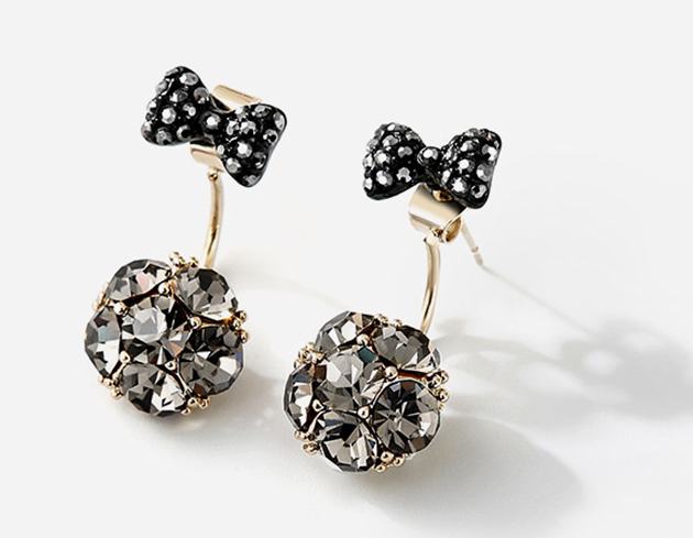 Earrings bow stud