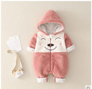 Baby''s Jumpsuit winter thickened cotton padded jacket baby