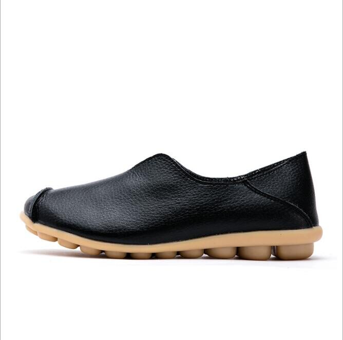 Ladies Flats Shoes Women Genuine Leather