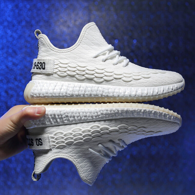 Men's shoes summer breathable flying woven mesh gym