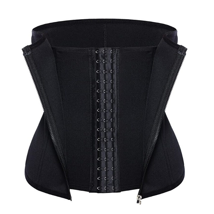hot-selling zipper three-breasted belt neoprene corset body burst