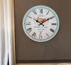 Vintage clock fashion digital wall